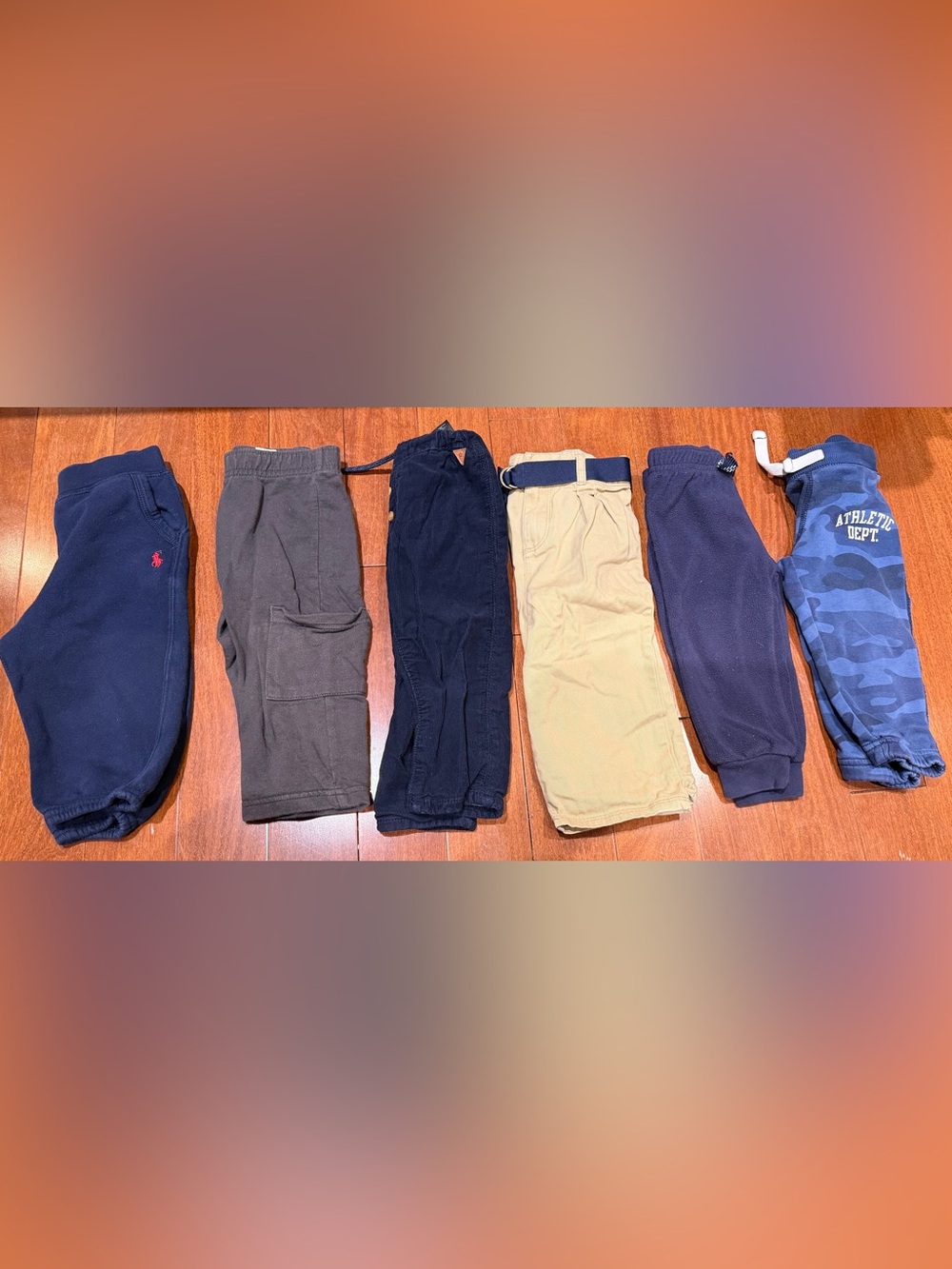 6 Polo by Ralph Lauren Navy Kids Sweatpants bundle size 12 months